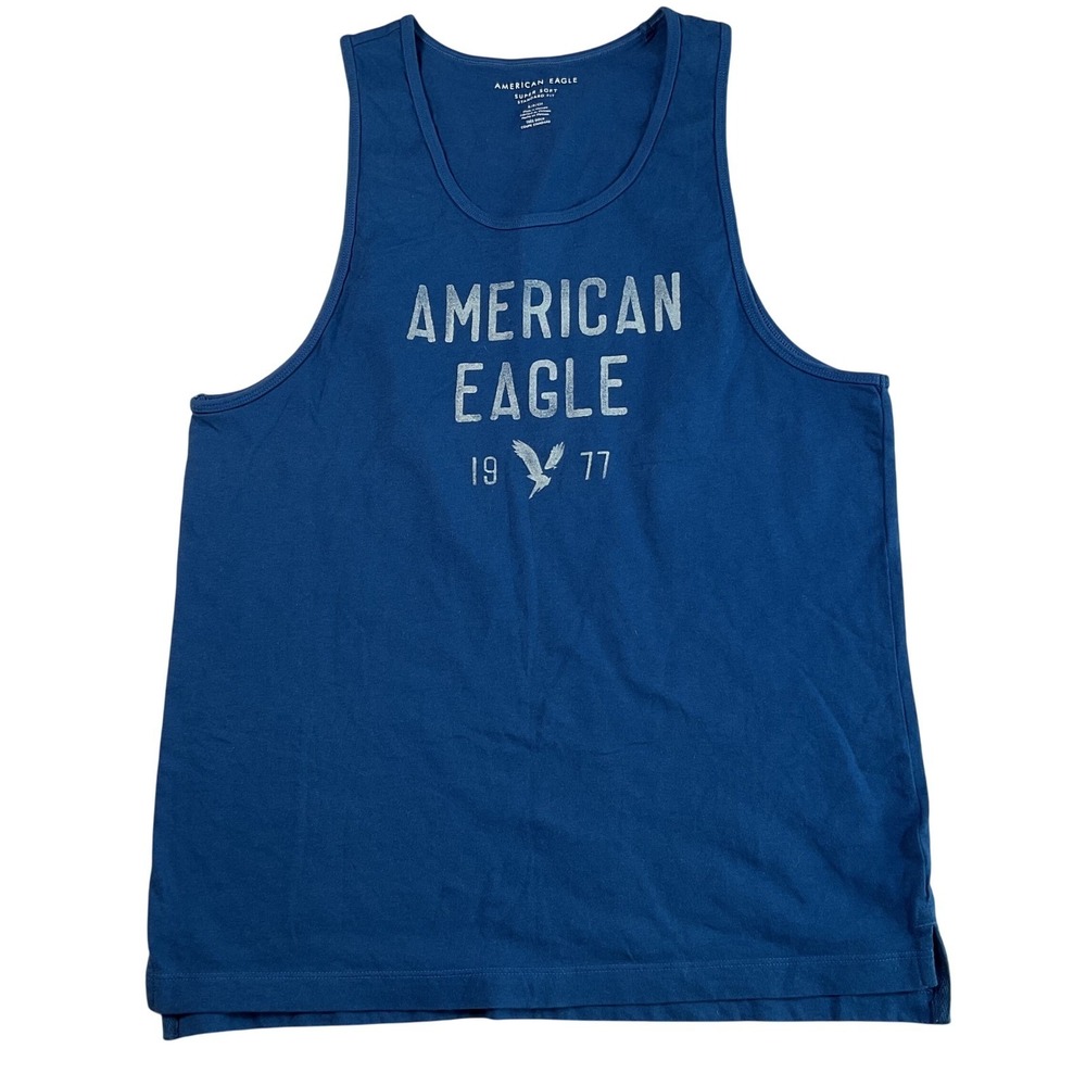 American Eagle Tank Top Shirt Mens S Blue Sleeveless Muscle Casual Summer Lot 3